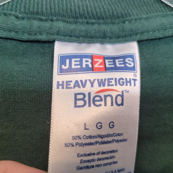 Cal Poly Mustangs Tshirt Adult Large Green Jerzees Short Sleeves - Picture 3 of 7